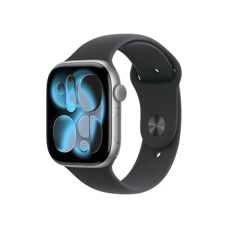 Φωτογραφία προϊόντος: Apple Watch Series 11 GPS 42mm Space Grey Aluminium Case with Black Sport Band - M/L