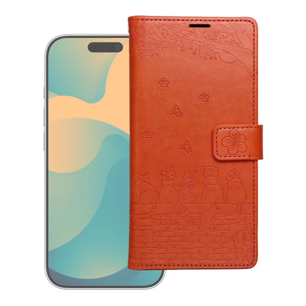 Φωτογραφία προϊόντος: . MEZZO Book case for Redmi Note 15 PRO 4G cats brown