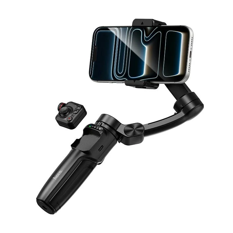 Φωτογραφία προϊόντος: . Gimbal with 3-axis stabilization and remote control Hoco K91 black