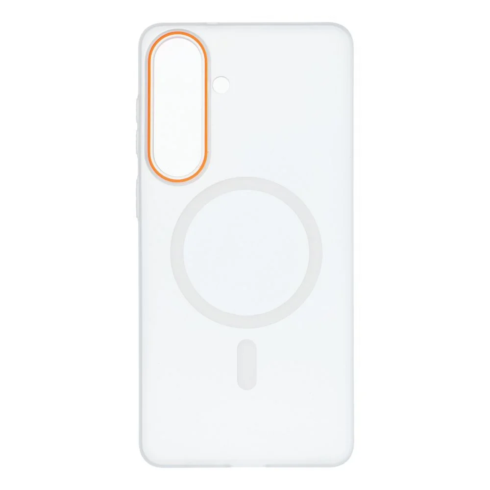 Φωτογραφία προϊόντος: . Case GO ORANGE compatible with MagSafe for SAMSUNG S26 Plus transparent