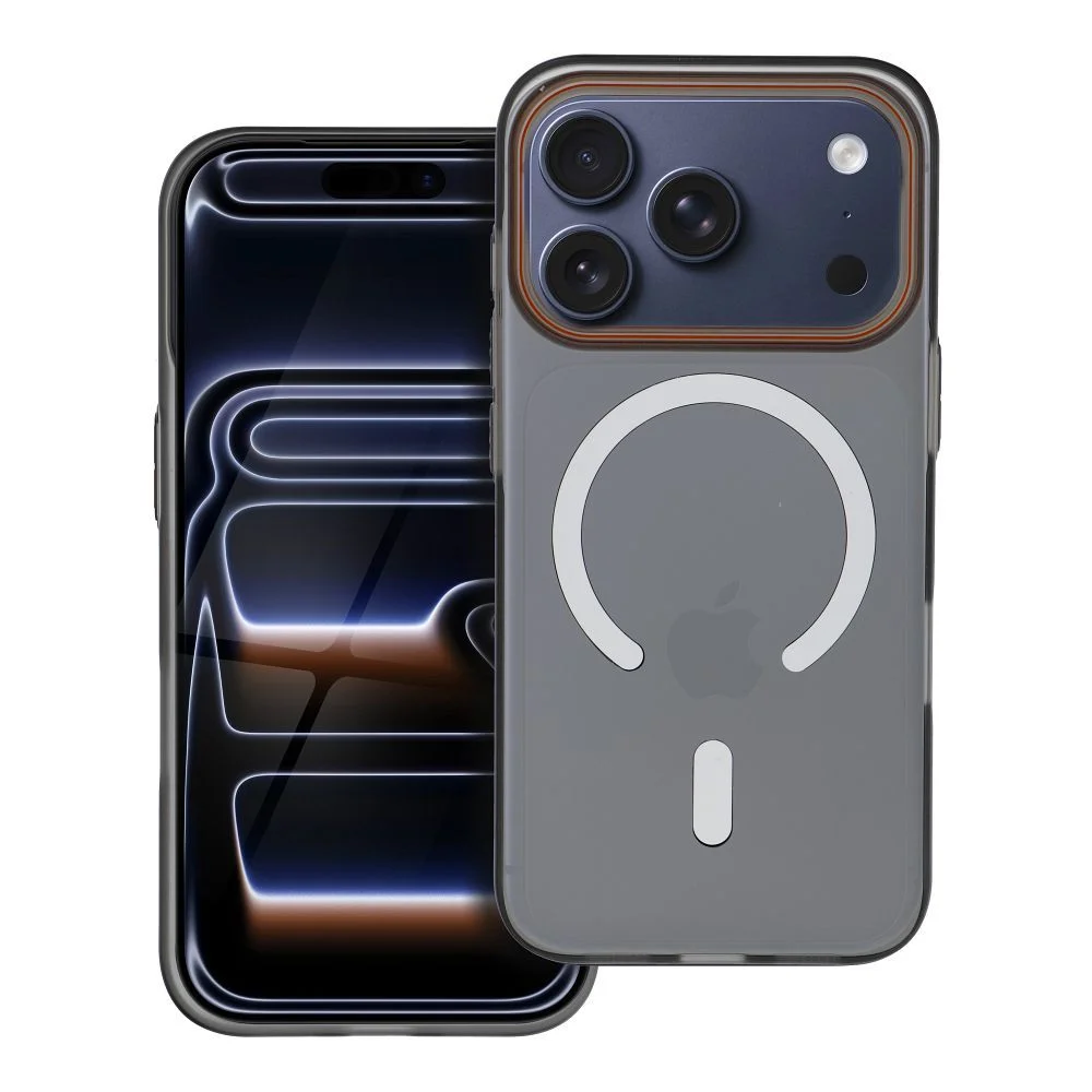 Φωτογραφία προϊόντος: . Case for iPhone 16e (SE4 2025) / 17e Go Orange compatible with MagSafe black