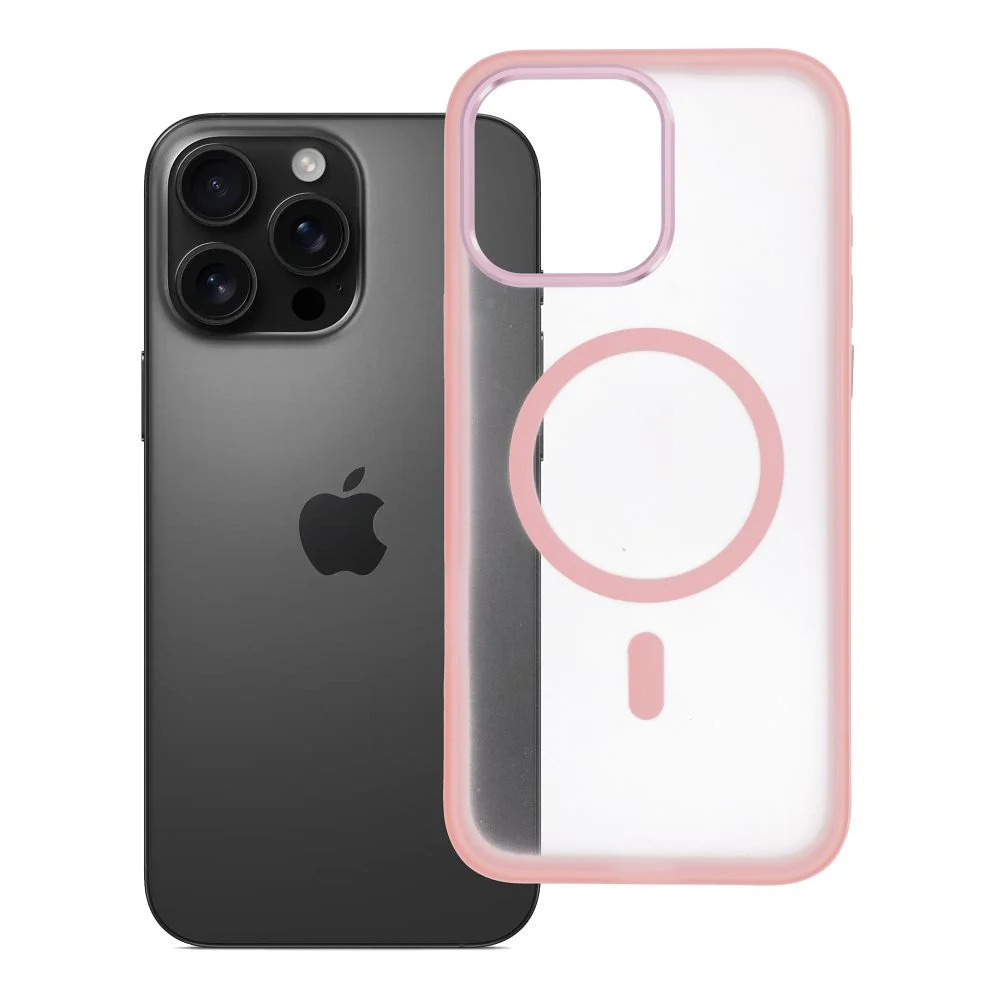 Φωτογραφία προϊόντος: . FLEXLINE MAG COVER Case compatible with MagSafe for IPHONE 16 Pro Max pink