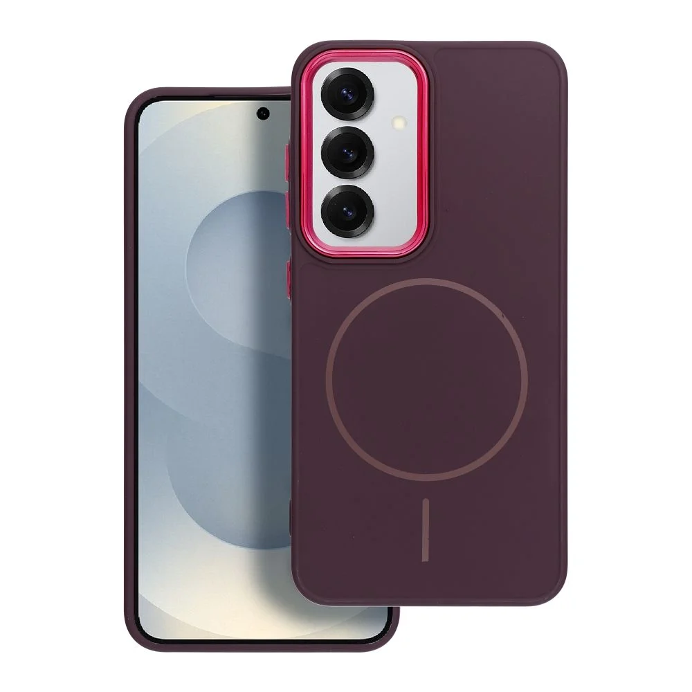 Φωτογραφία προϊόντος: . FRAME MAG COVER Case compatible with MagSafe for SAMSUNG A07 purple