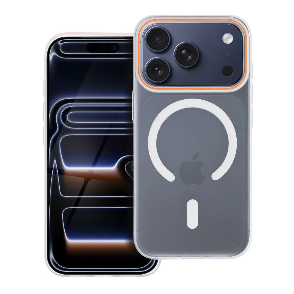 Φωτογραφία προϊόντος: . Case GO ORANGE compatible with MagSafe for IPHONE 17 Air transparent