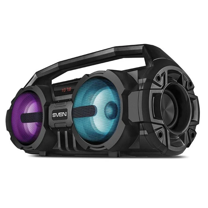 Φωτογραφία προϊόντος: SVEN PS-415 Φορητό ηχείο Bluetooth με λειτουργία karaoke και φωτισμό LED Μαύρο