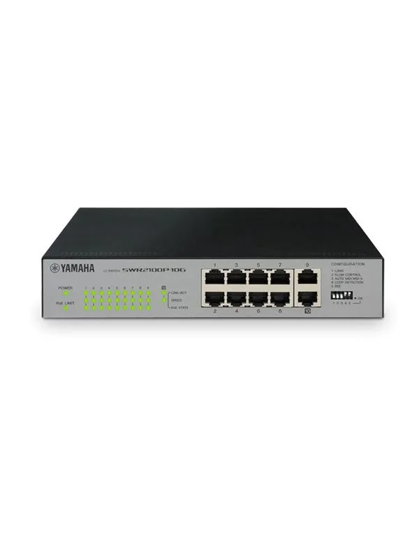 Φωτογραφία προϊόντος: YAMAHA SWR-2100P-10G Network Switch