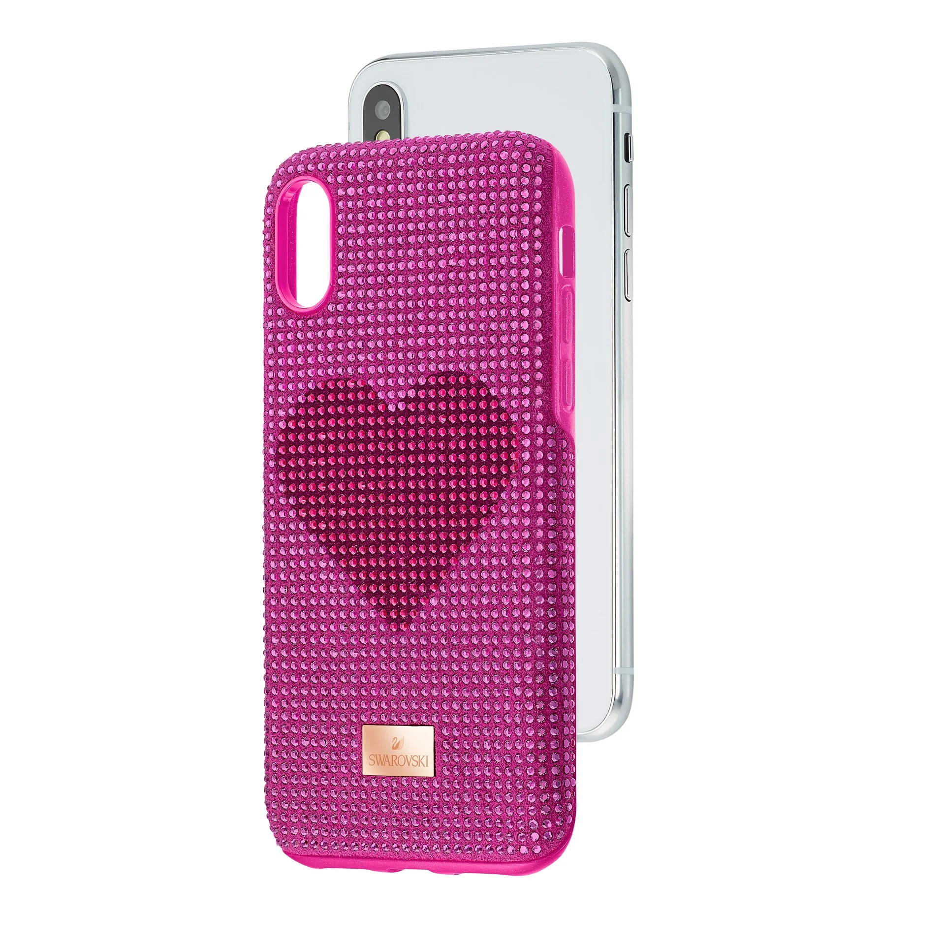 Φωτογραφία προϊόντος: Crystalgram Heart Smartphone Case with Bumper, iPhoneÂ® X/XS, Pink