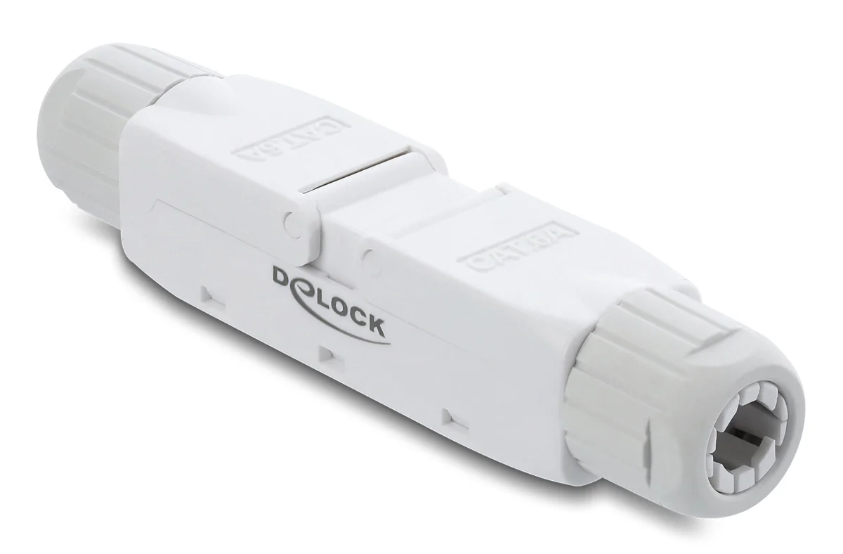Φωτογραφία προϊόντος: DELOCK σύνδεσμος LSA 91126, CAT 6A unshielded, tool-free, λευκός