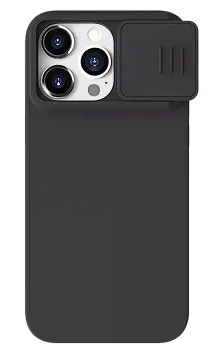 Φωτογραφία προϊόντος: NILLKIN θήκη CamShield Silky Silicone για iPhone 15 Pro, μαύρη
