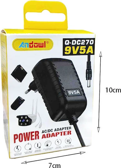 Φωτογραφία προϊόντος: Andowl Q-DC270 Universal Τροφοδοτικό 9V 5A 45W