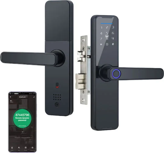 Φωτογραφία προϊόντος: Smart Wireless Lock, Tuya App Lock, VisionHub®, Remote Control, WiFi, 5 Access Modes, PIN Code, Fingerprint, 2 Keys, 2 Cards, Lock Included