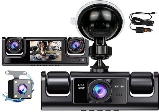 Φωτογραφία προϊόντος: Kάμερα DVR 4 καναλιών με οθόνη 2″, κάμερα οπισθοπορείας HD 1080p οχήματος XD25105