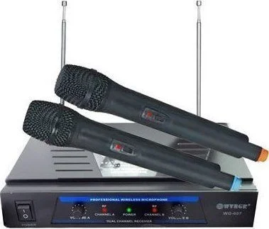 Φωτογραφία προϊόντος: WVNGR Ενισχυτής Karaoke με Ασύρματα Μικρόφωνα WG-007 Μαύρος