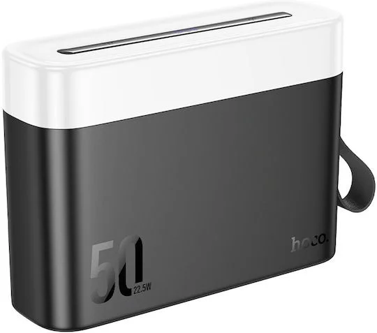 Φωτογραφία προϊόντος: Hoco J94A Masterful Power Bank 50000mAh 22.5W με 2 Θύρες USB-A και Θύρα USB-C Quick Charge 3.0 Μαύρο