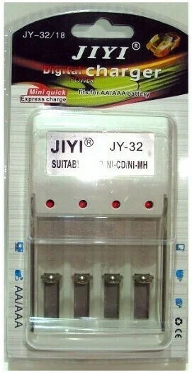 Φωτογραφία προϊόντος: Pairdeer JIYI JY-32/18 Φορτιστής 4 Μπαταριών Ni-Cd/Ni-MH Μεγέθους AA/AAA σε Γκρι χρώμα