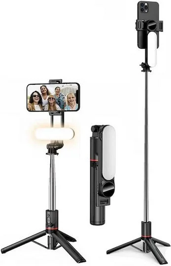 Φωτογραφία προϊόντος: Factory L15 Selfie Stick Cell Phone Tripod with Bluetooth Black 884812