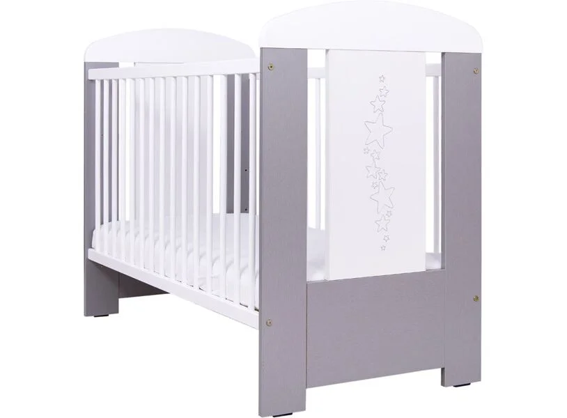 Φωτογραφία προϊόντος: Drevex Drewex Stars Κρεβατάκι 60X120 Sliver -White