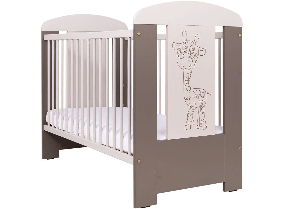 Φωτογραφία προϊόντος: Drevex Drewex Giraffe Κρεβατάκι 60X120 Santana Latte-Cappucino