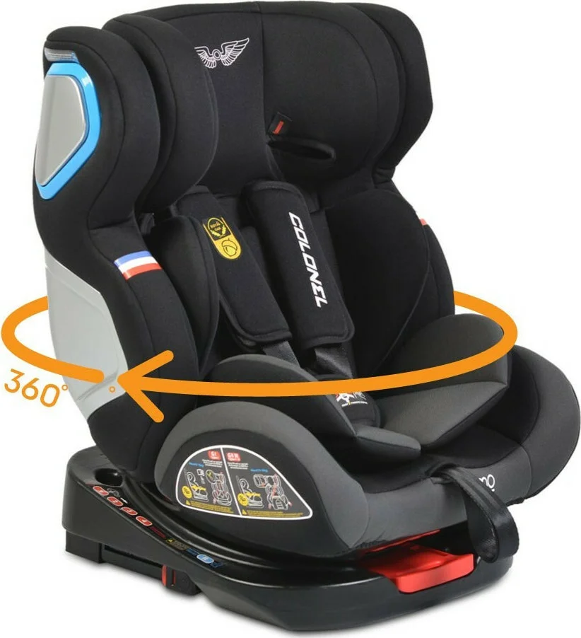 Φωτογραφία προϊόντος: Cangaroo Colonel 360° Isofix 0-36kg Dark Grey Κάθισμα Αυτοκινήτου