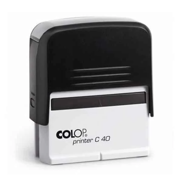 Φωτογραφία προϊόντος: COLOP 40 (5-7 σειρών) (59x23mm) ΜΑΥΡΗ με μπλέ μελάνι