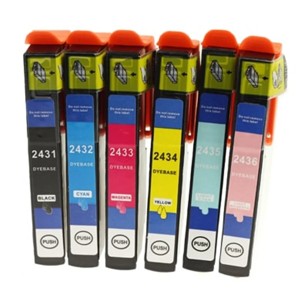 Φωτογραφία προϊόντος: Multipack 6 συμβατών μελανιών T2431-T2436 (C13T24384010) για Epson