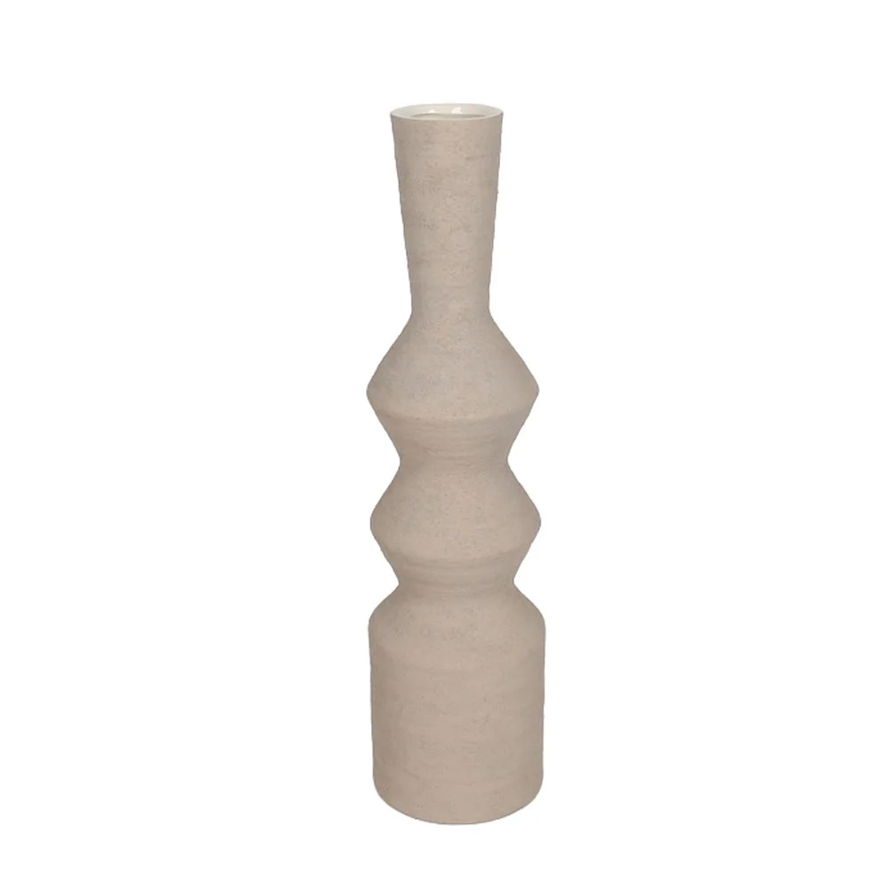 Φωτογραφία προϊόντος: VIRELIA ΒΑΖΟ 15x15x60cm ΚΕΡΑΜΙΚΟ ΜΠΕΖ ΣΚΟΥΡΟ