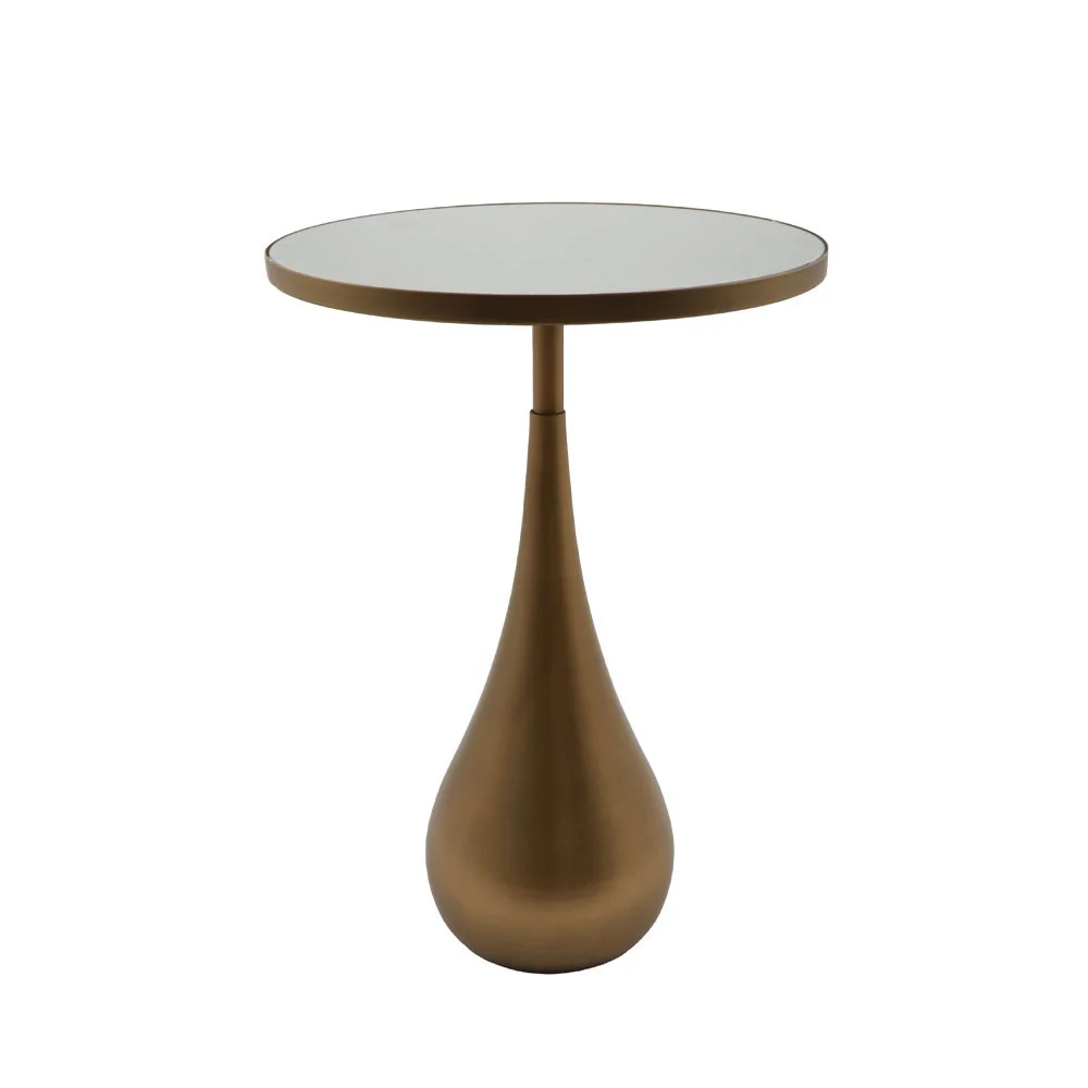 Φωτογραφία προϊόντος: SEAL M SIDE TABLE ΜΕ ΚΑΘΡΕΠΤΗ BROWN GOLD 37.5x37.5x54cm