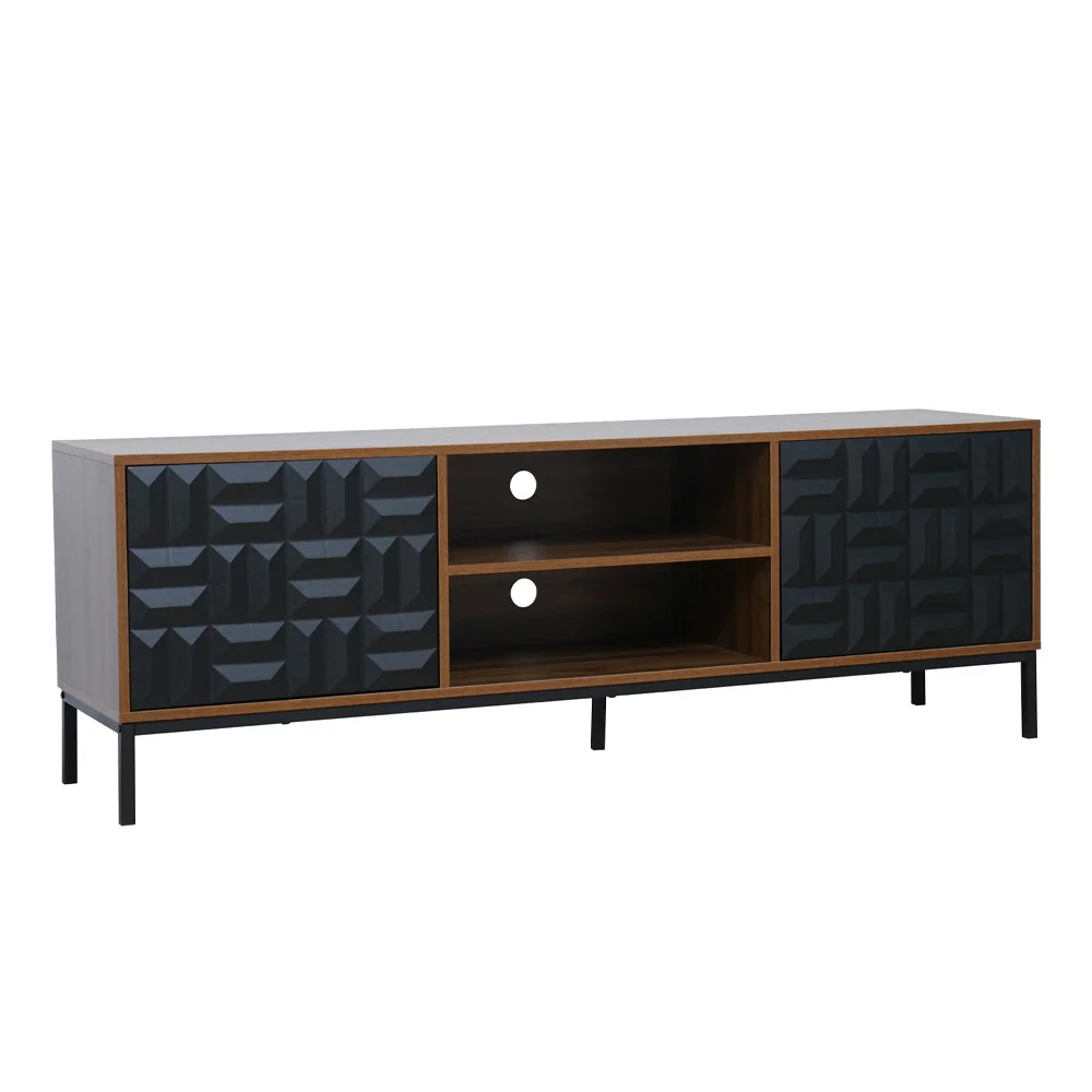 Φωτογραφία προϊόντος: ZUMA TV STAND ΚΑΡΥΔΙ ΜΑΥΡΟ 160x40x54.5cm