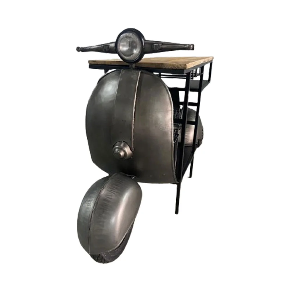 Φωτογραφία προϊόντος: SCOOTER ΚΟΝΣΟΛΑ BAR GUNMETAL ΦΥΣΙΚΟ 183x51x102cm