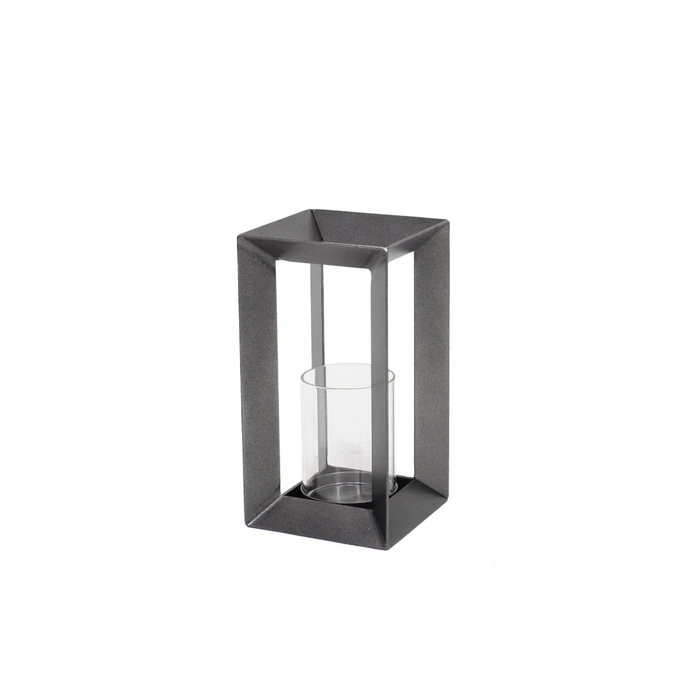 Φωτογραφία προϊόντος: INSIDE ΒΑΣΗ ΡΕΣΩ 13x13x23cm ΜΕΤΑΛΛΟ ΓΚΡΙ ΓΥΑΛΙ