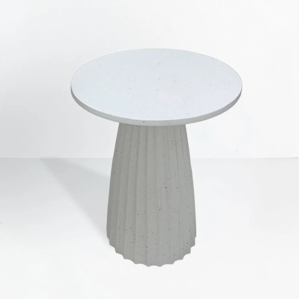 Φωτογραφία προϊόντος: TOLEDO SIDE TABLE ΛΕΥΚΟ ΜΕ PATTERN 40x40x51cm