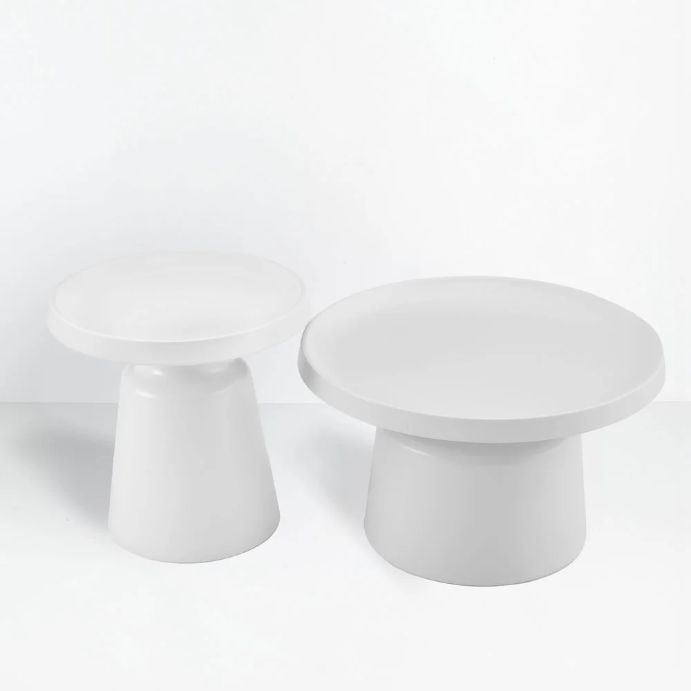 Φωτογραφία προϊόντος: BOBBY COFFEE TABLE SET 2ΤΕΜ ΛΕΥΚΟ ΜΑΤ 70x70x42cm