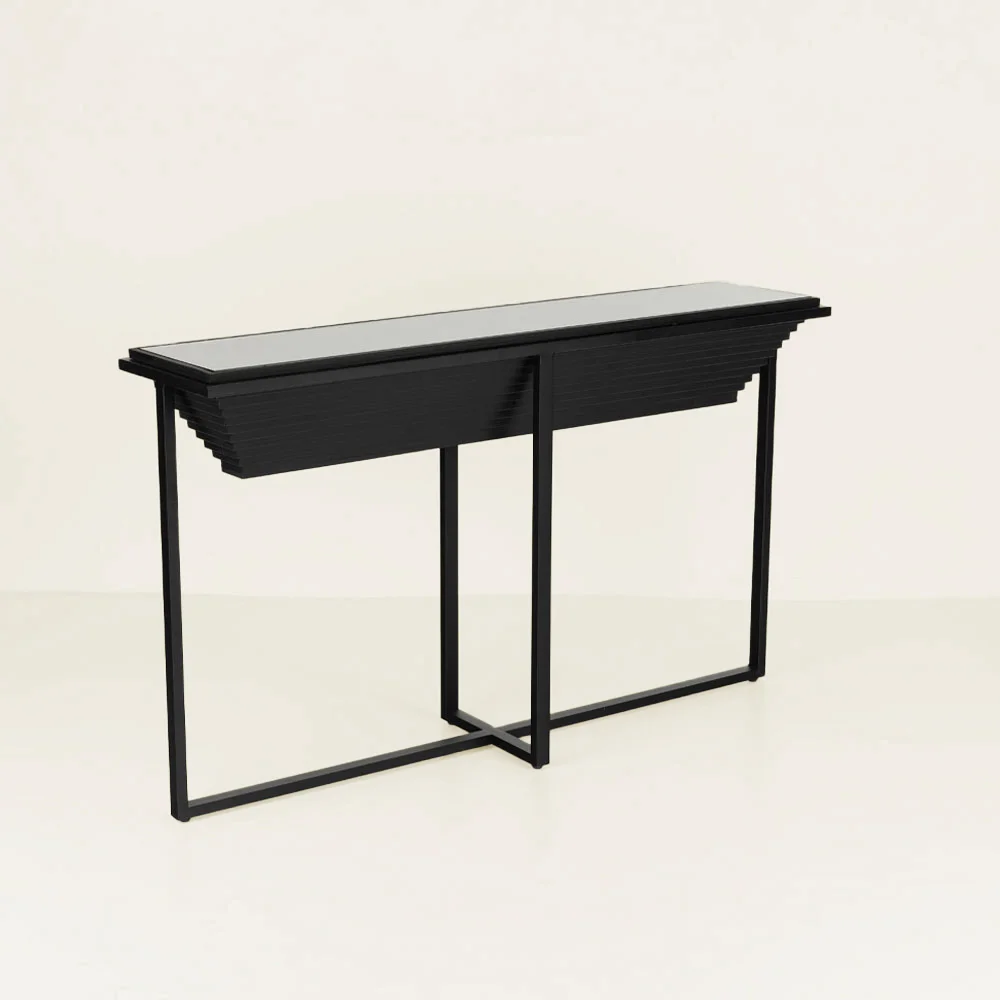 Φωτογραφία προϊόντος: CHEOPS ΚΟΝΣΟΛΑ ΜΑΥΡΟ 134x32x82cm