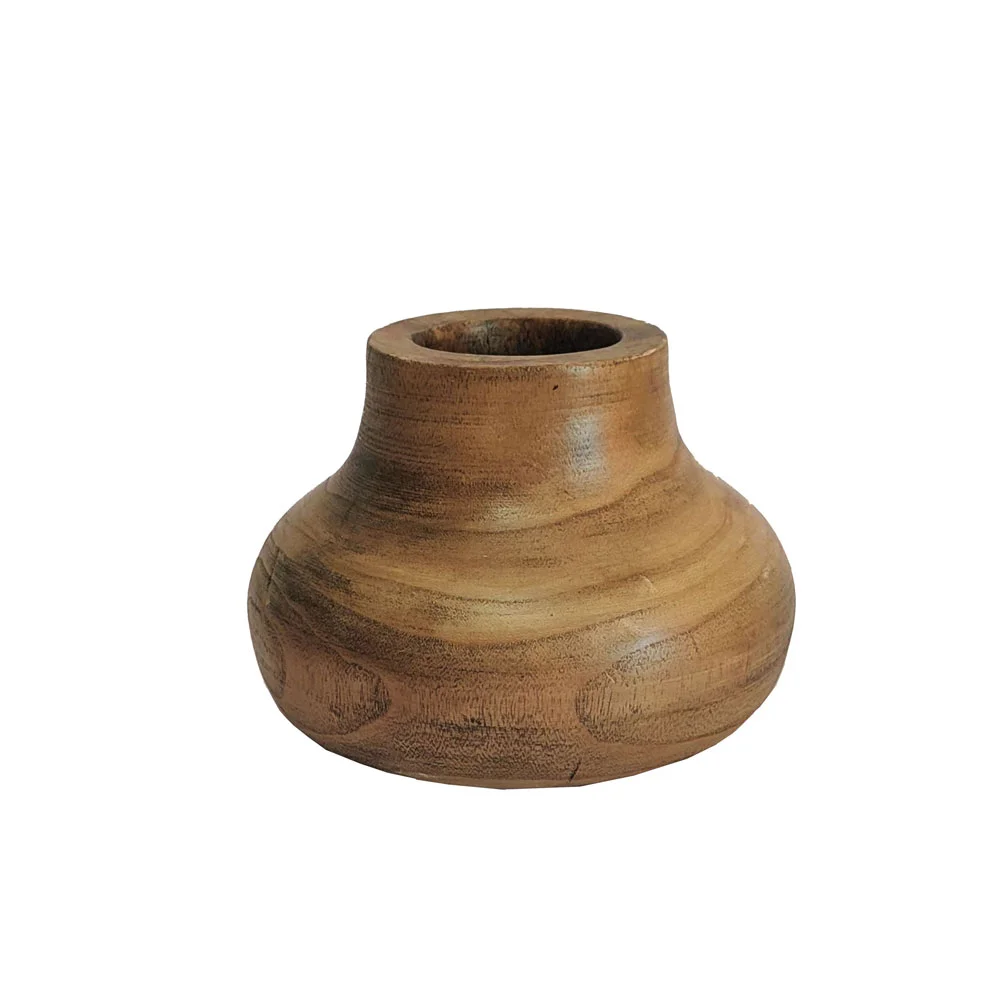 Φωτογραφία προϊόντος: CEDAR ΒΑΖΟ 20x20x16cm ΞΥΛΟ ΚΑΦΕ