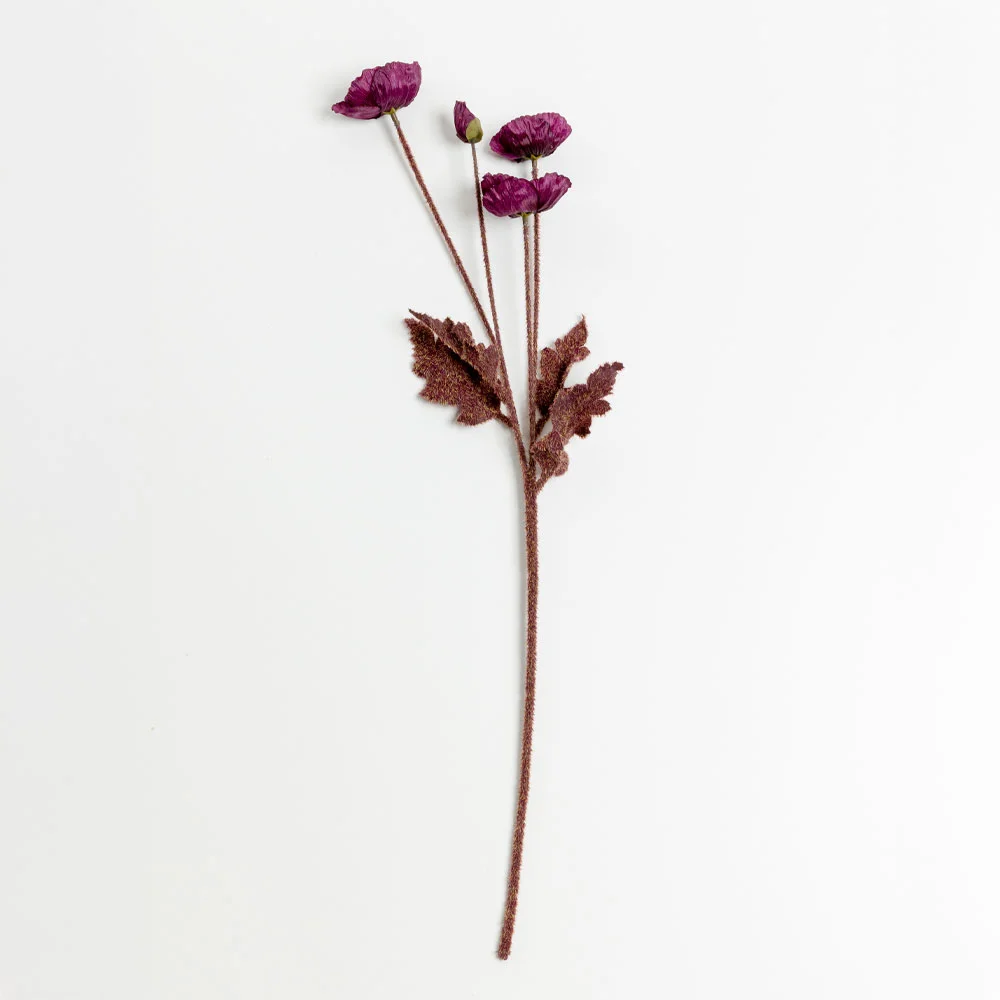 Φωτογραφία προϊόντος: POPPY ΛΟΥΛΟΥΔΙ ΤΕΧΝΗΤΟ 60cm POLYESTER ΜΩΒ ΠΡΑΣΙΝΟ