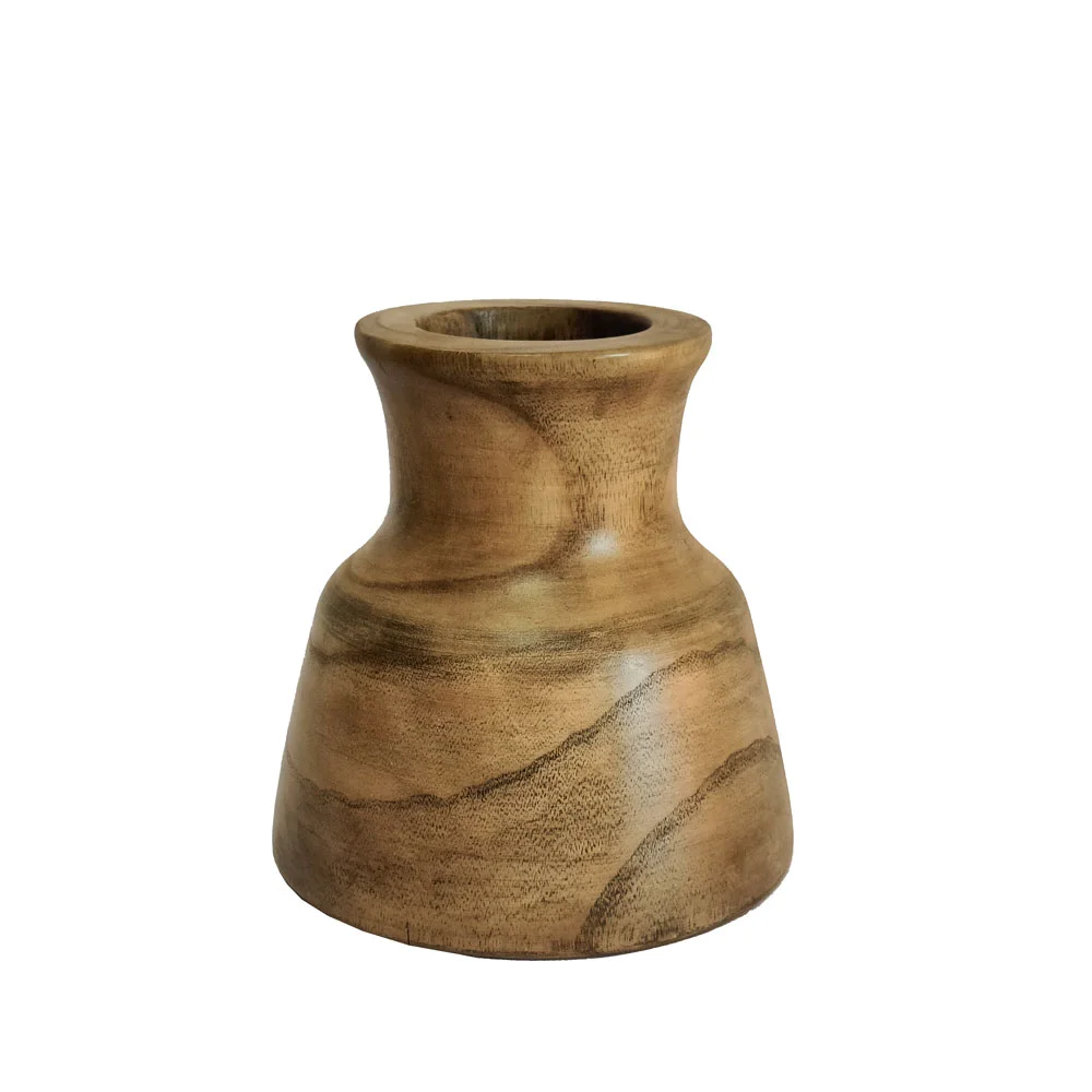 Φωτογραφία προϊόντος: CEDAR ΒΑΖΟ 22x22x22cm ΞΥΛΟ ΚΑΦΕ