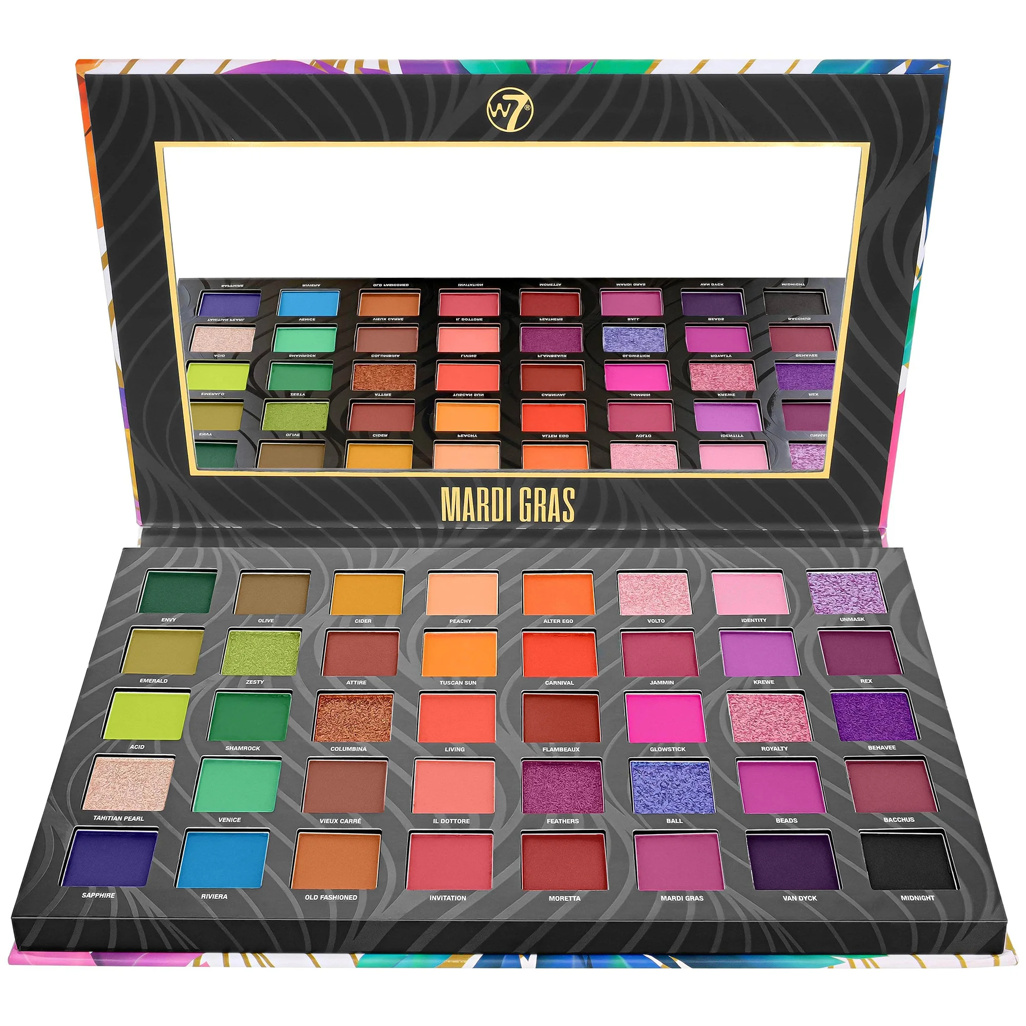 Φωτογραφία προϊόντος: W7 Cosmetics W7 Mardi Gras Pressed Pigment Palette (36gr)