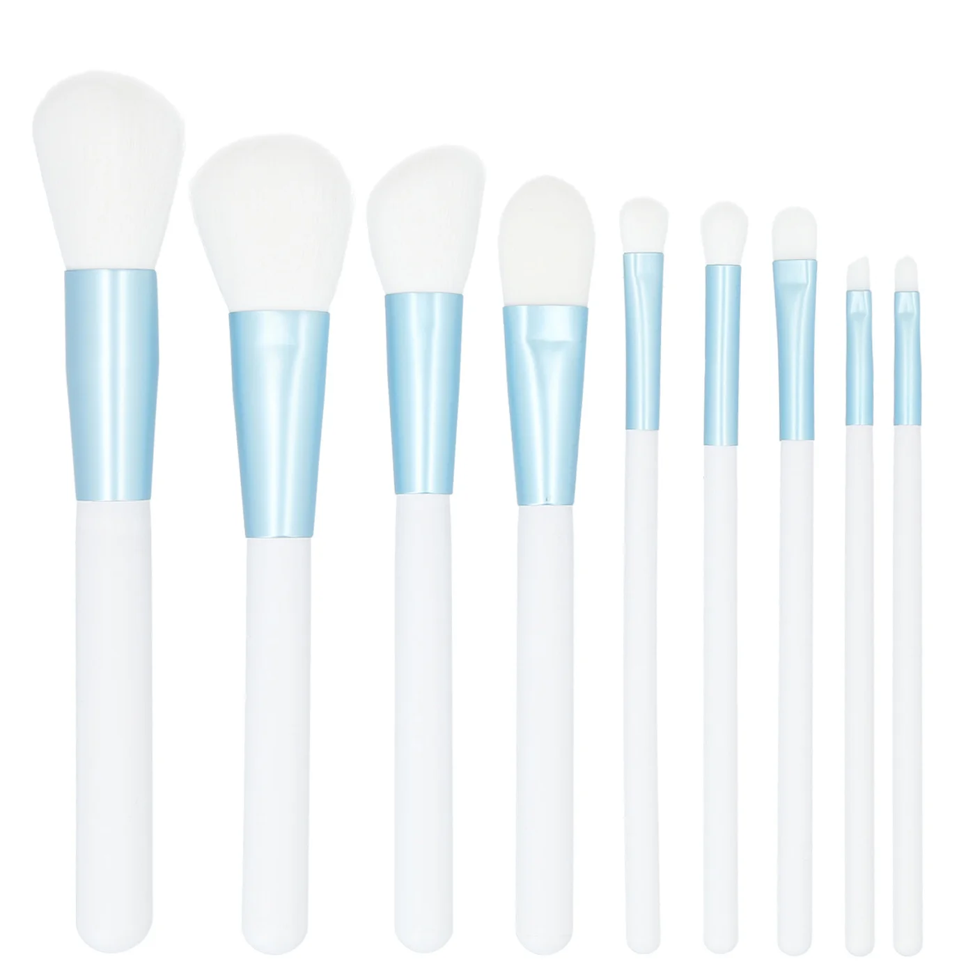 Φωτογραφία προϊόντος: Tools For Beauty MIMO 9Pcs Makeup Brush Set - White & Blue