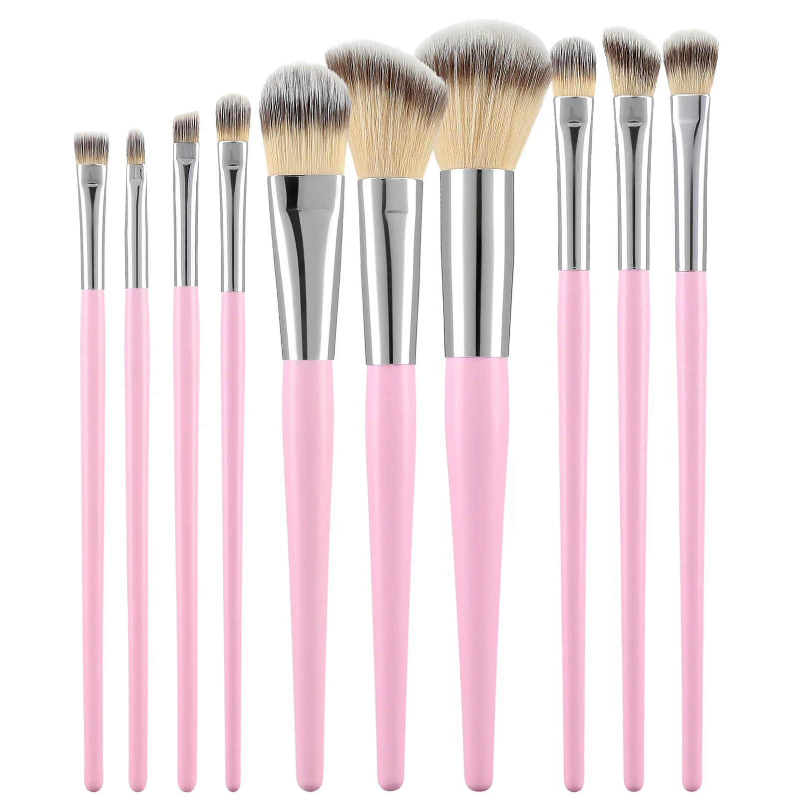Φωτογραφία προϊόντος: Tools For Beauty 10Pcs Makeup Brush Set - Pink