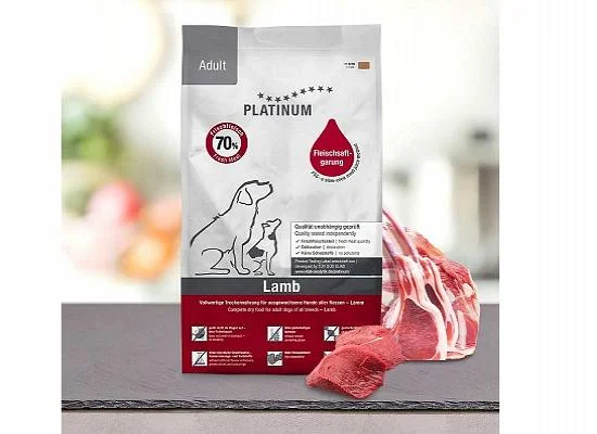Φωτογραφία προϊόντος: PLATINUM ADULT Αρνί & Ρύζι Μαγειρευτή (FSG) Ξηρά Τροφή Σκύλου 5kg