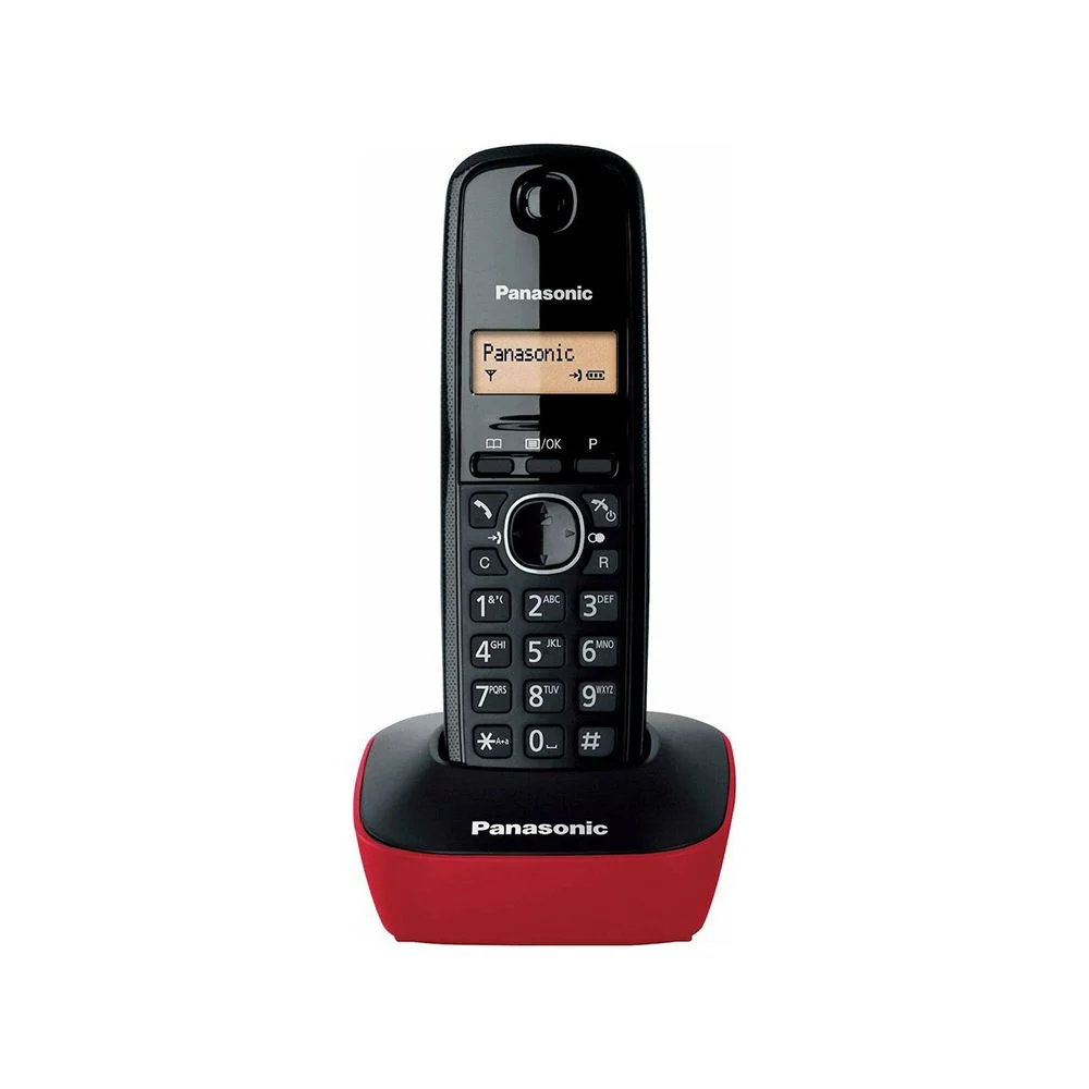 Φωτογραφία προϊόντος: Panasonic Ασύρματο Τηλέφωνο KX-TG1611GRR Μαύρο/Κόκκινο