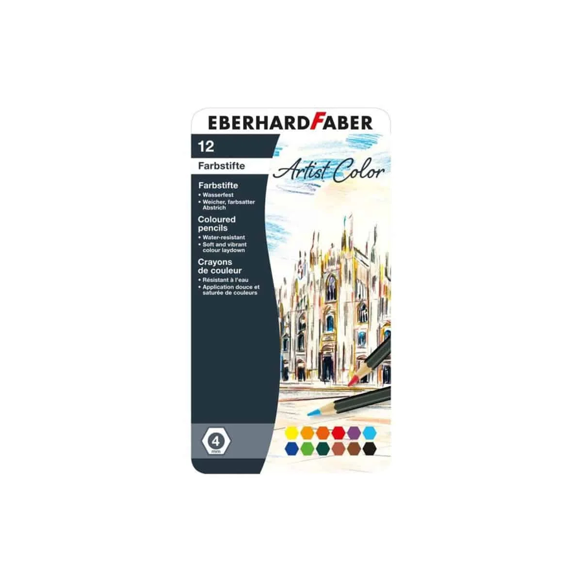 Φωτογραφία προϊόντος: EBERHARD FABER ΞΥΛΟΜΠΟΓΙΕΣ POLYCOLOR ΣΕΤ 12 ΧΡΩΜΑΤΩΝ ΣΕ ΜΕΤΑΛΛΙΚΗ ΚΑΣΕΤΙΝΑ 5161-12