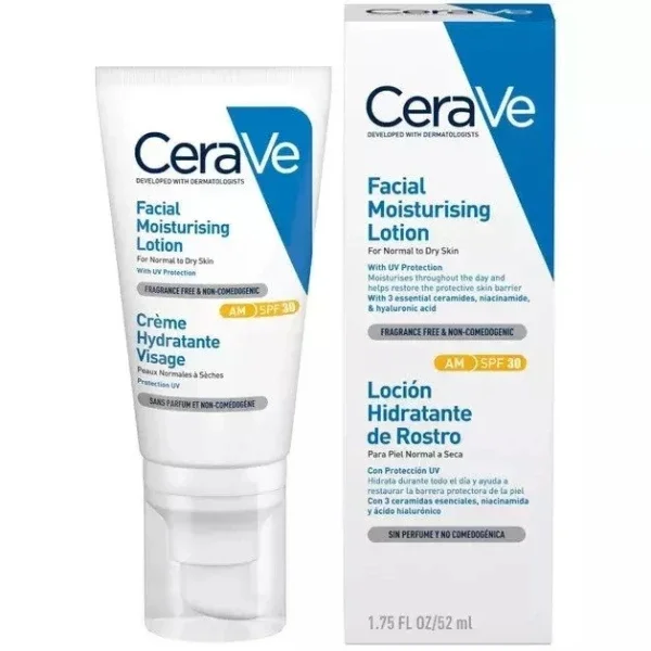 Φωτογραφία προϊόντος: CeraVe Facial Mositurizing Lotion for Normal to Dry Skin Spf30 52ml