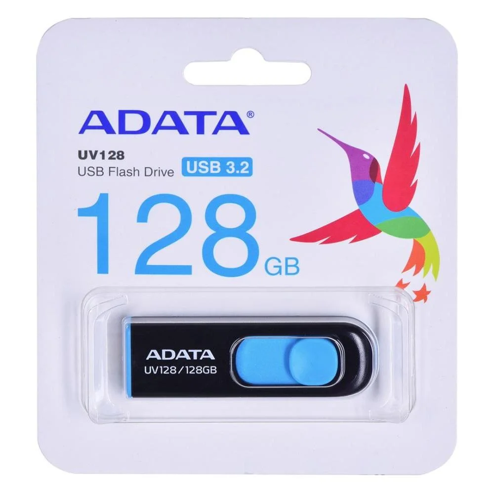 Φωτογραφία προϊόντος: Adata DashDrive UV128 128GB USB 3.2 Gen 1 (3.1 Gen 1) Μαύρο