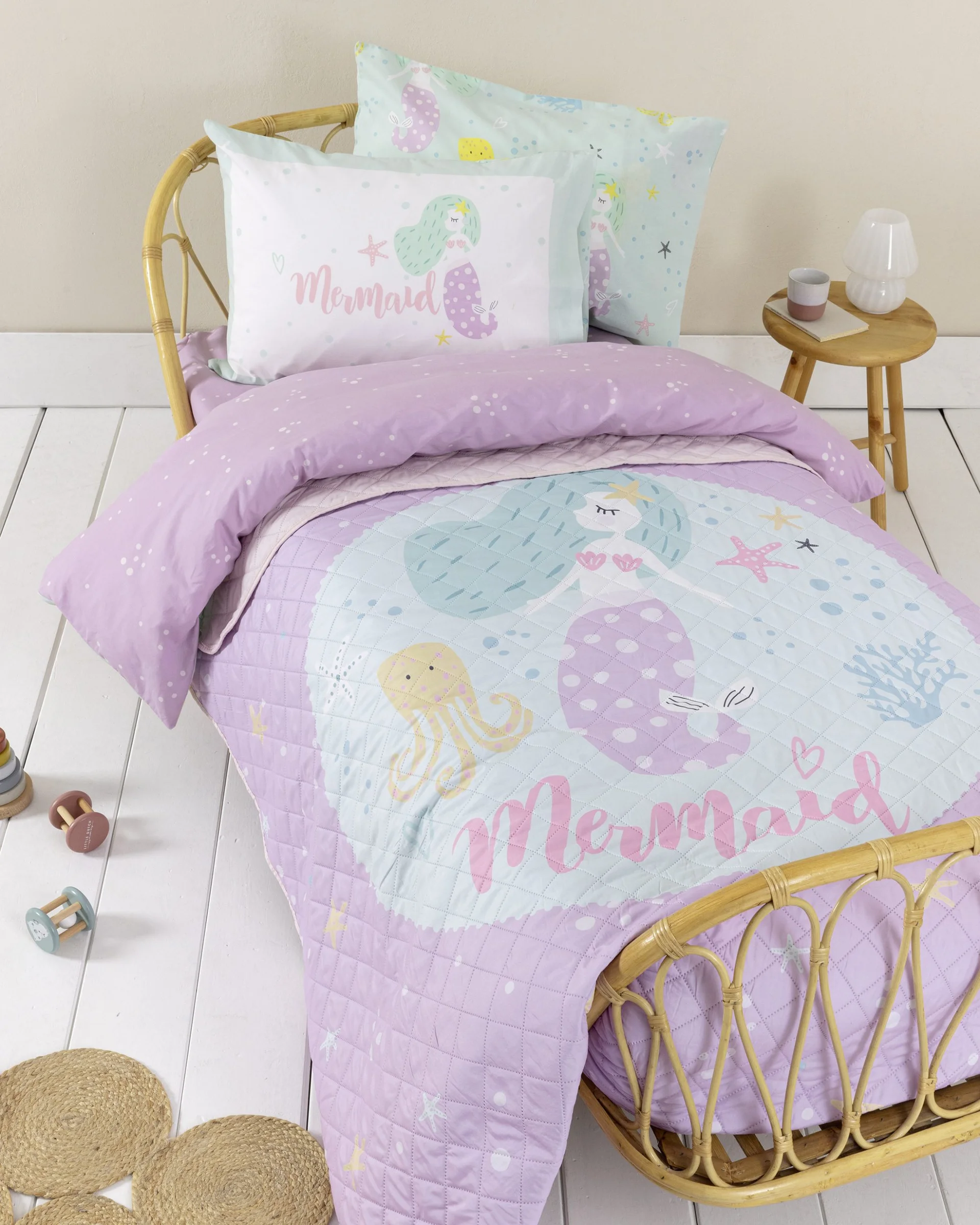Φωτογραφία προϊόντος: Nima Kids Κουβερλί Μονό 160x220 - Lillyland Μέντα, Λιλά