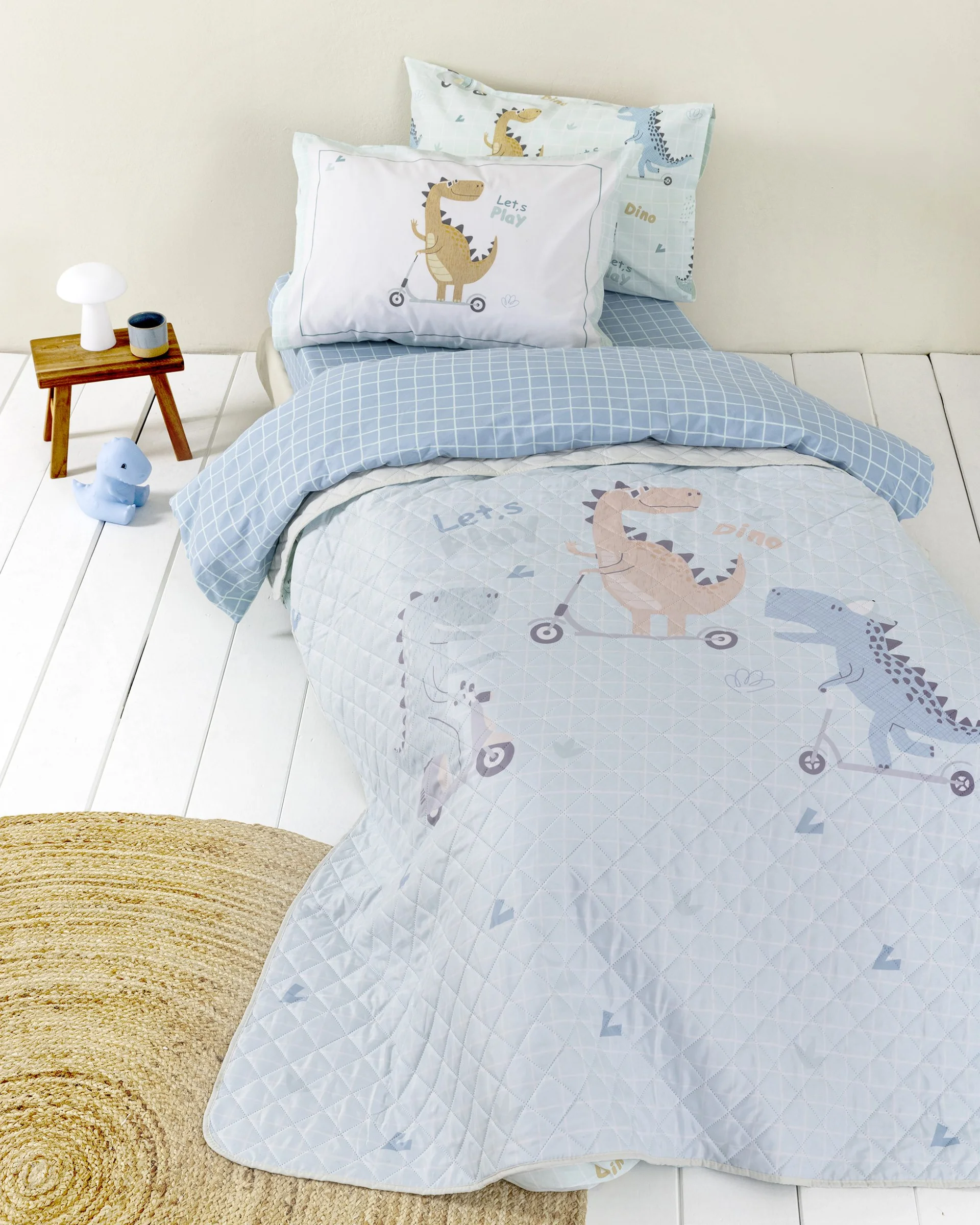 Φωτογραφία προϊόντος: Nima Kids Κουβερλί Μονό 160x220 - Let's Play Σιέλ, Μπλε