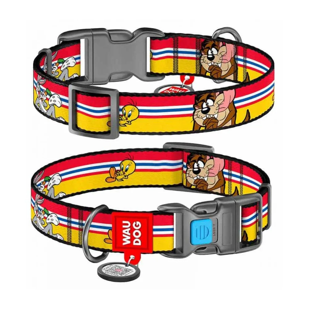 Φωτογραφία προϊόντος: Περιλαίμιο WauDog Looney 3 Plastic Fastex L 25mm x 35-58cm με SmartID