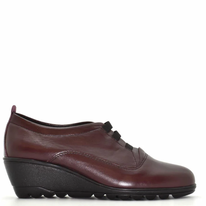 Φωτογραφία προϊόντος: NIKOLAS SHOES Nikolas Δερμάτινα Γυναικεία Μοκασίνια σε Μπορντώ Χρώμα 204