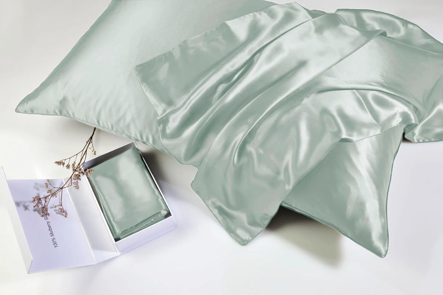 Φωτογραφία προϊόντος: Down Town 100% Mulberry Silk Μαξιλαροθήκη Aqua 50x76 (1τμχ.)