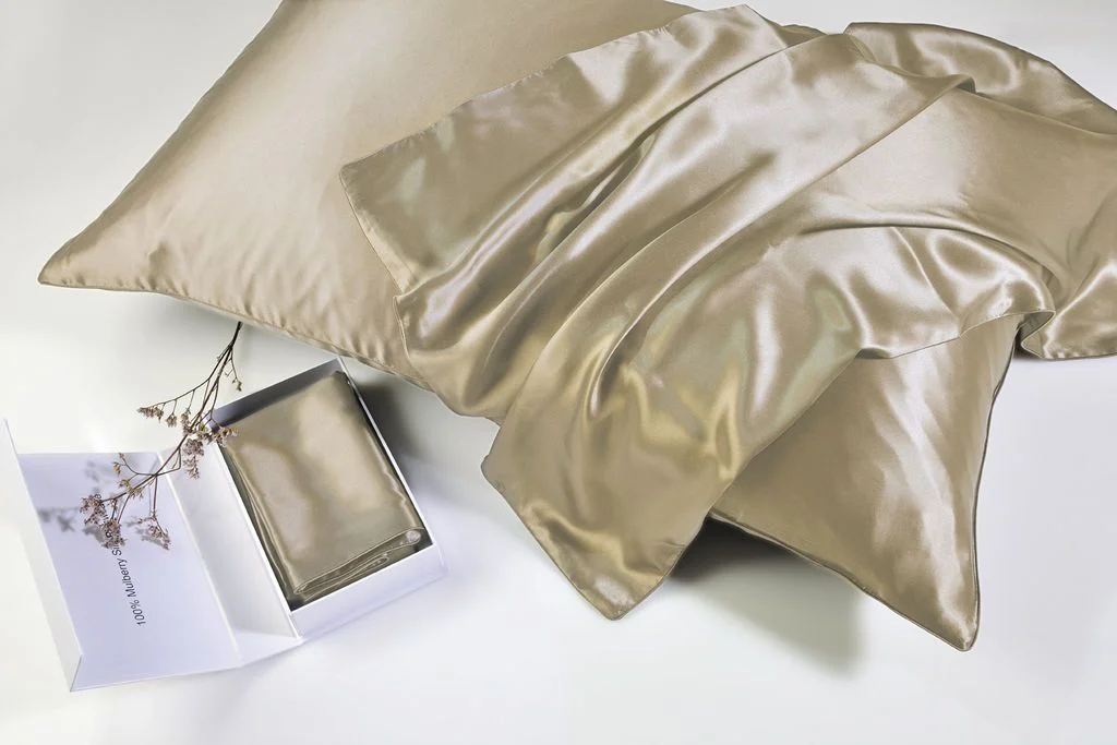 Φωτογραφία προϊόντος: Down Town 100% Mulberry Silk Μαξιλαροθήκη Champagne (1τμχ)